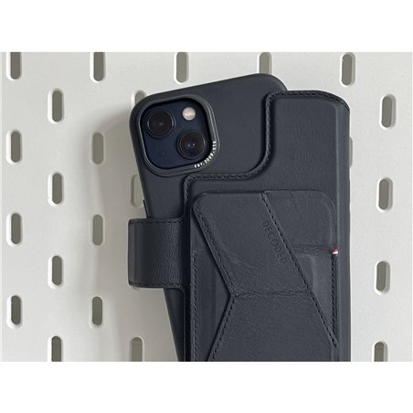 Decoded pelle cust. staccabile a portaf. iPhone 14 Plus nero