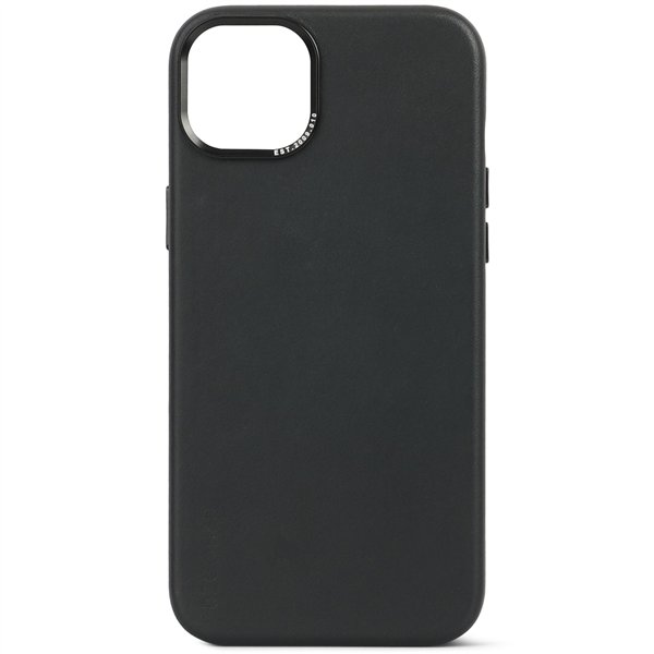 Decoded cover posteriore pelle per iPhone 15 Plus nero