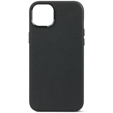 Decoded cover posteriore pelle per iPhone 15 Plus nero