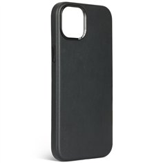 Decoded cover posteriore pelle per iPhone 15 Plus nero 2