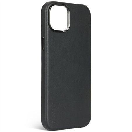 Decoded cover posteriore pelle per iPhone 15 Plus nero