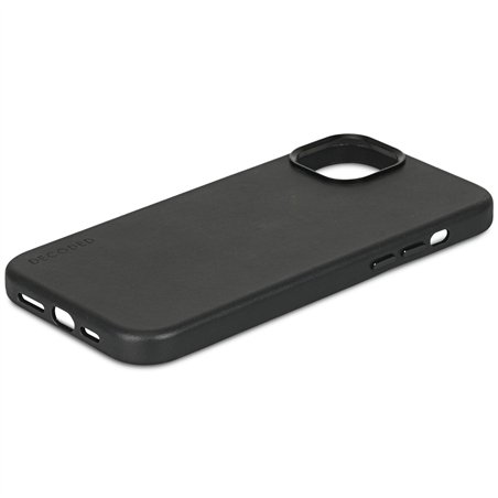 Decoded cover posteriore pelle per iPhone 15 Plus nero