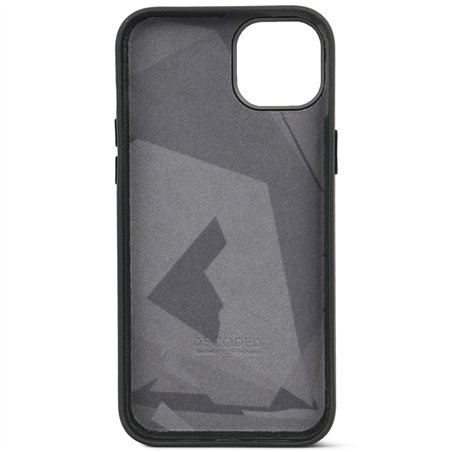 Decoded cover posteriore pelle per iPhone 15 Plus nero