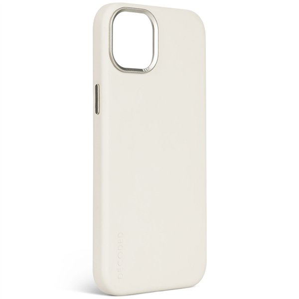 Decoded cover posteriore pelle per iPhone 15 Plus Clay
