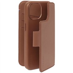 Decoded custodia portaf. pelle stacc. per iPhone 15 Plus Tan 2