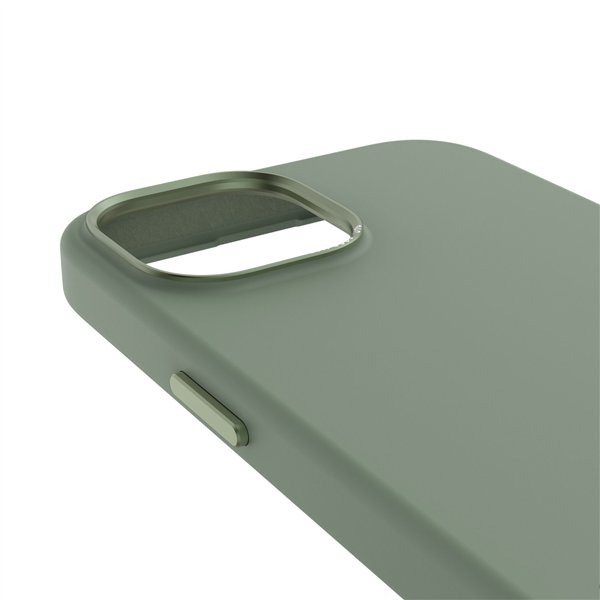 Decoded AntiMicrobial Silicone cover post. iP 15 Plus salvia