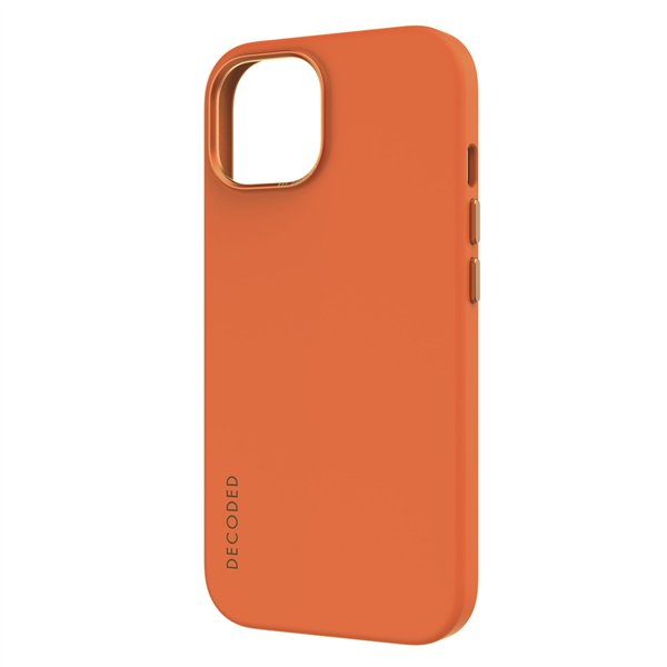 Decoded AntiMicrobial Silicone cover pos.iPhone 15 Plus Apricot