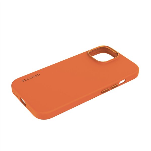 Decoded AntiMicrobial Silicone cover pos.iPhone 15 Plus Apricot