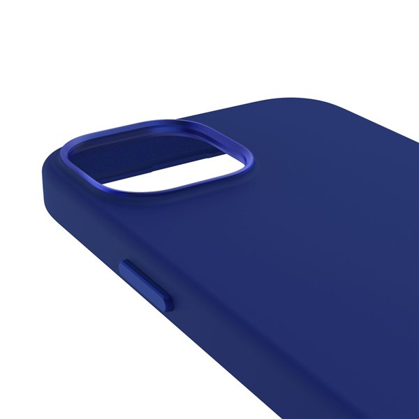 Decoded AntiMicrobial Silicone cover post. iP 15 Plus Gal Blue