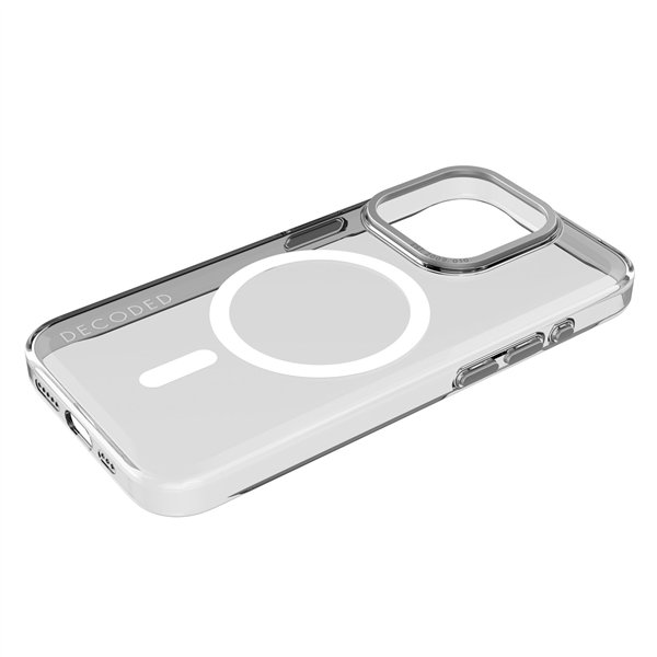 Decoded Recycled Plastic custodia poster. iP 15 Pro tras.