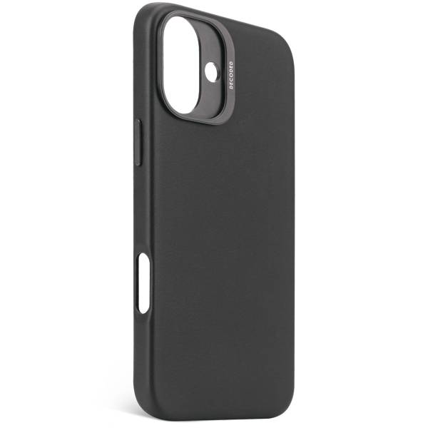 Decoded cover posteriore pelle iPhone 16 Plus nero