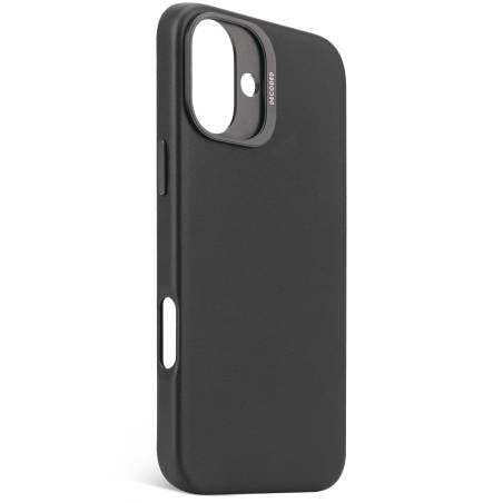 Decoded cover posteriore pelle iPhone 16 Plus nero