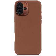 Decoded cover posteriore pelle iPhone 16 Plus Tan