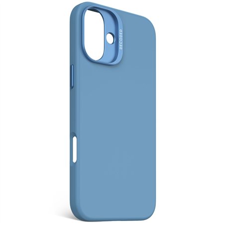 Decoded AntiMicrobial Silicone cover pos.iPhone 16 Plus azzurro