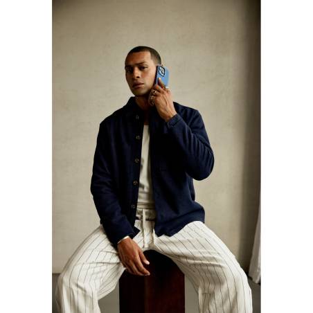 Decoded AntiMicrobial Silicone cust.post.iPhone 16 Pro Max Navy