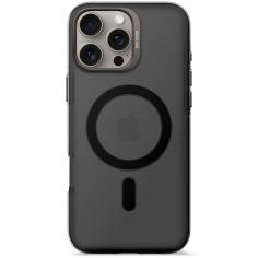 Decoded cover post.plast.ricicl. iPhone 16 Pro Max trasp. nero