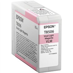 Epson cartuccia vivid light magenta T 850 80 ml      T 8506N