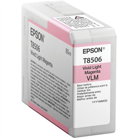 Epson cartuccia vivid light magenta T 850 80 ml      T 8506N