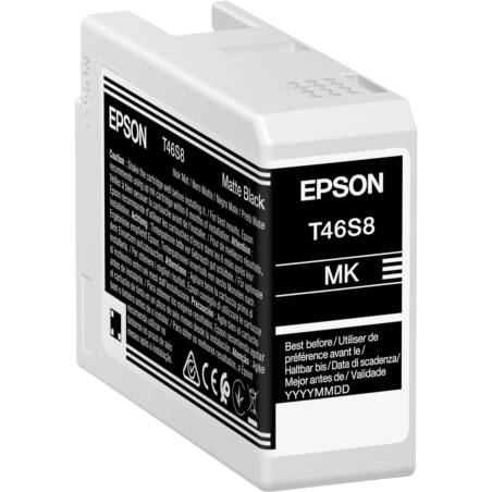 Epson cartuccia nero opaco T 46S80N 25 ml Ultrachr.  Pro 10