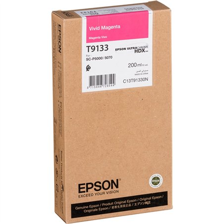 Epson cartuccia vivid magenta T 913 200 ml     T 9133N