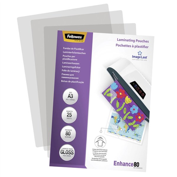 Fellowes ImageLast A3 80 mic - 25 pezzi