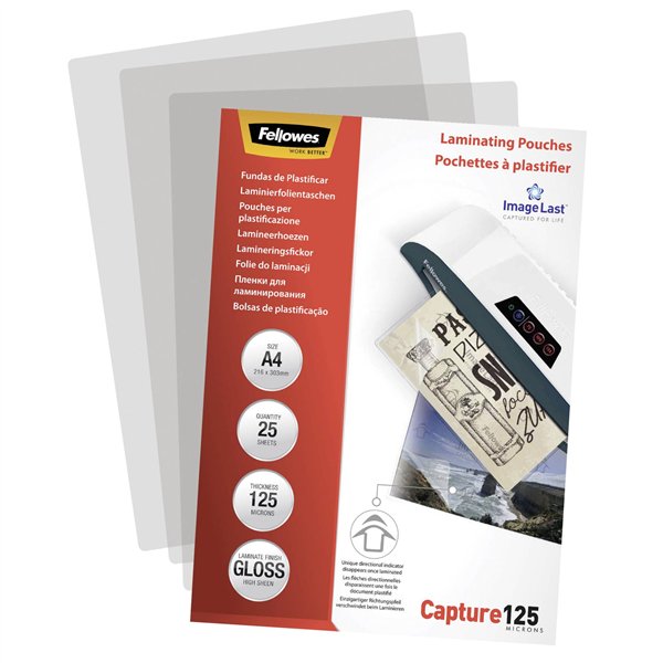 Fellowes ImageLast A4 125 mic - 25 pezzi