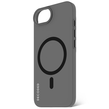 Decoded Recycled cover poster. iPhone 16e trasparente nero