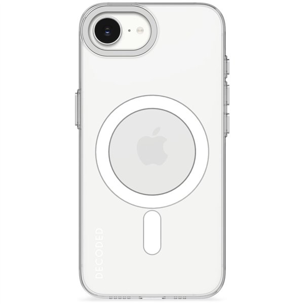 Decoded Recycled Plastic Backc. iPhone 16e Transparent White