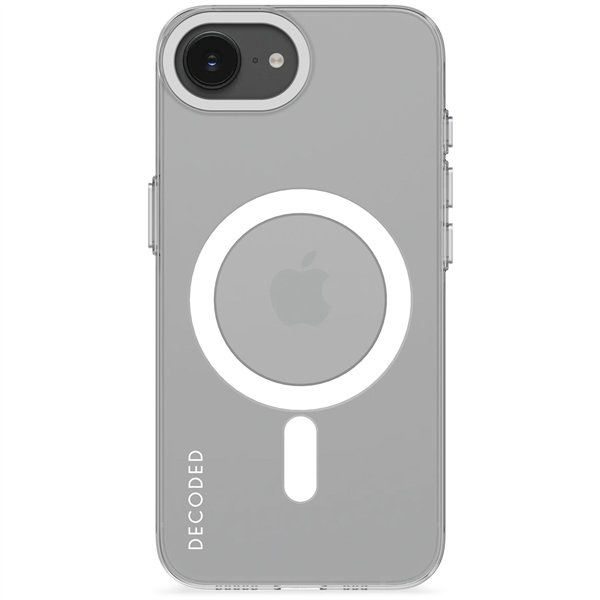 Decoded Recycled Plastic Backc. iPhone 16e Transparent White