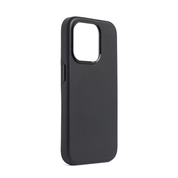 Decoded custodia portaf. pelle per iPhone 15 Pro Max nero