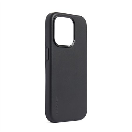Decoded custodia portaf. pelle per iPhone 15 Pro Max nero