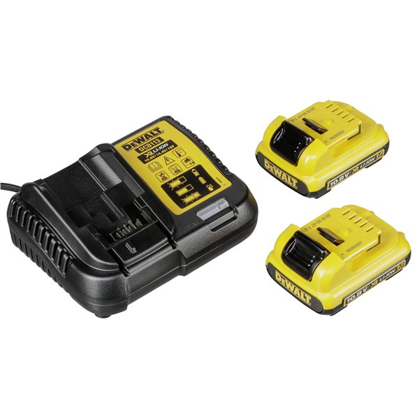 DeWalt DCD710D2-QW 10,8V 2x 2 Ah Akku-Bohrschrauber + valigia