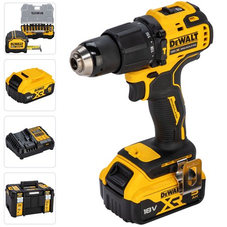 DeWalt DCZ100P2KT-QW Trapano avvitat.percuss. a batt.
