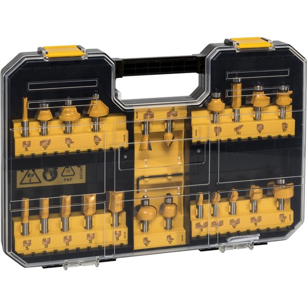 DeWalt DT90017-QZ Fräserset 22-tlg.