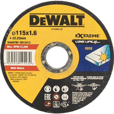 DeWalt DT43905-QZ Metall-Trennscheibe 115mm