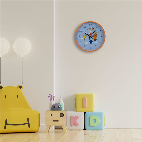 DieMaus orologio parete p. bamb. topo, elefante e papera