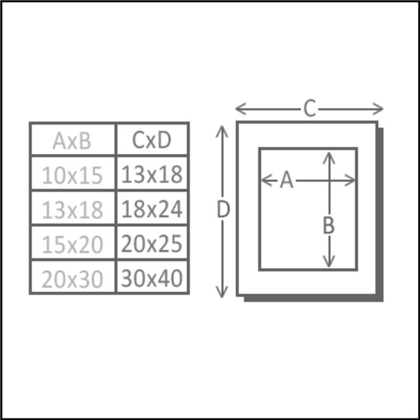 Deknudt S66KF2 P1          13x18 legno nero con Passepartout