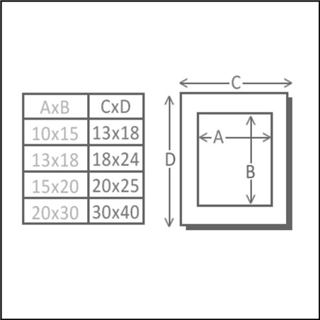 Deknudt S66KF2 P1          13x18 legno nero con Passepartout