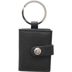 Deknudt Portachiavi nero 3,5x4,5 similpelle S59NS3