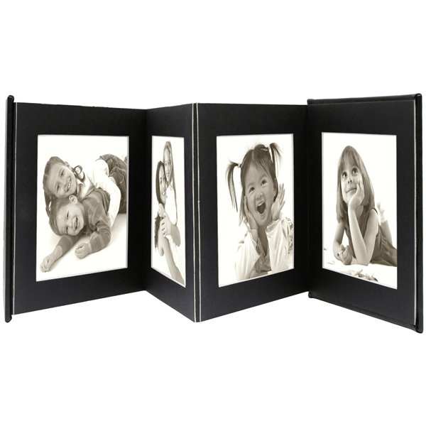 Deknudt Leporello nero 8x13x18 similpelle 8 Bilder A66DC2 8PH