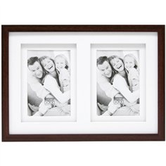 Deknudt S65KQ2           2x10x15 legno Galerie braun Passepartout