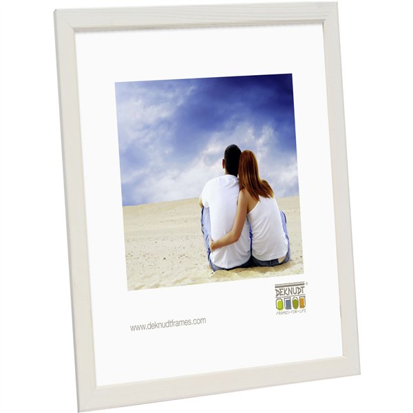 Deknudt S41JL1 DIN A4    21x29,7 legno bianco, modanatura stretta