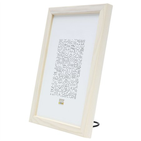 Deknudt S41JL1 DIN A4    21x29,7 legno bianco, modanatura stretta