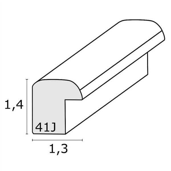 Deknudt S41JL1 DIN A4    21x29,7 legno bianco, modanatura stretta