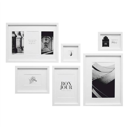 Deknudt S46YK1 WALL parete fot. con 6 cornici legno bian./ ppt.