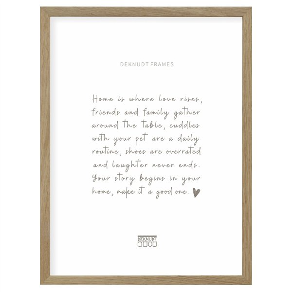 Deknudt S47CJ1    DIN A4 21x29,7 cornice quercia massicc.