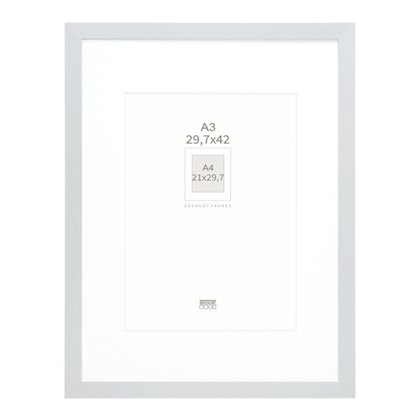 Deknudt S66KD1 P1 DIN A3 29,7x42 legno argento con passepartout