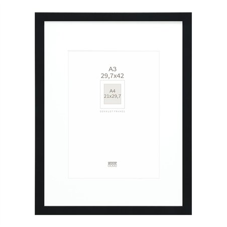 Deknudt S66KF2 P1 DIN A3 29,7x42 legno nero con passepartout