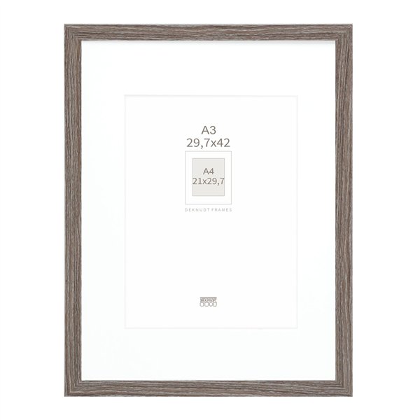 Deknudt S66KH3 P1 DIN A3 29,7x42 legno grigio con passepartout