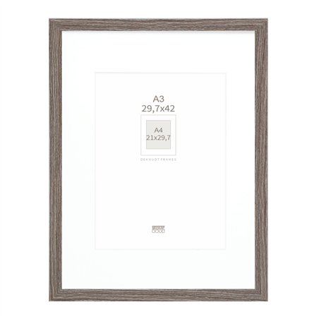 Deknudt S66KH3 P1 DIN A3 29,7x42 legno grigio con passepartout